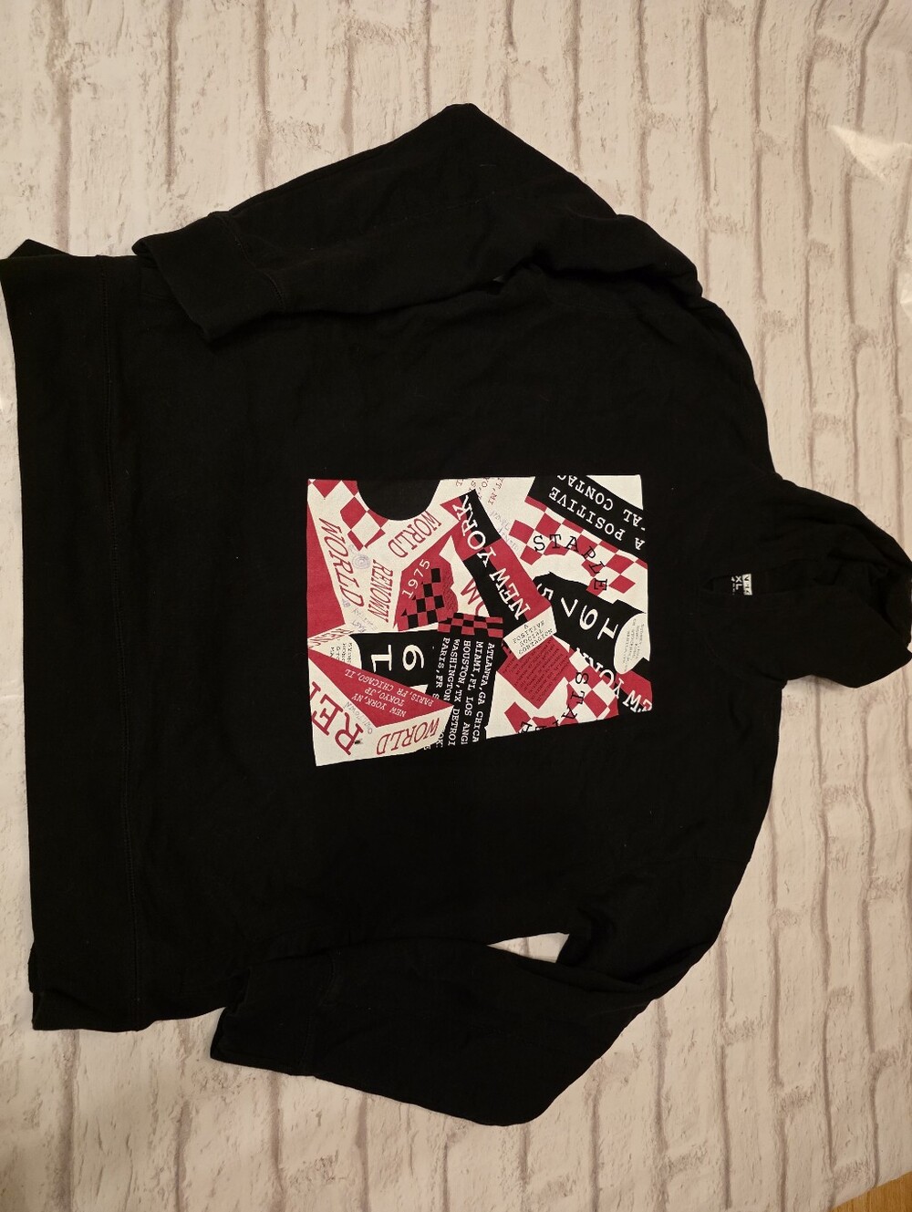 Staple Pigeon PULLOVER GEOMETRIC HOODIE BLACK/MULTICOLOR 3XL